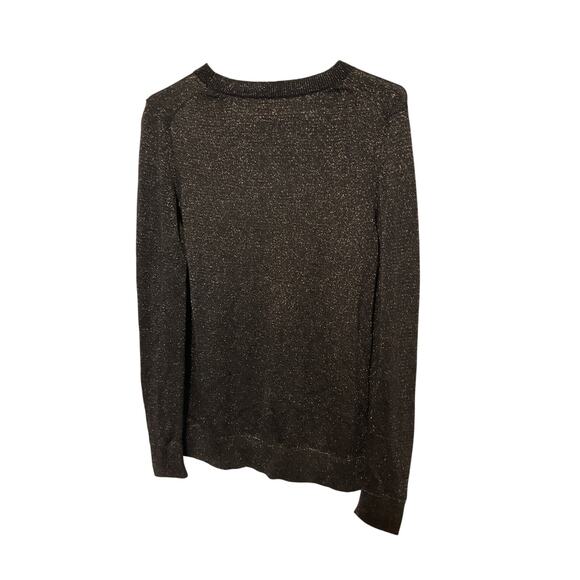 NEW Joe Fresh Size Large Black Sparkle Sweater - Picture 4 of 6